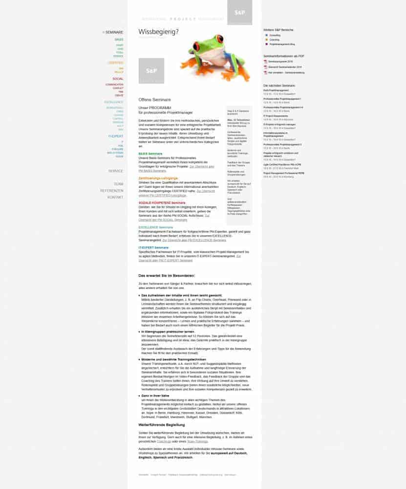 Sänger und Partner Seminare