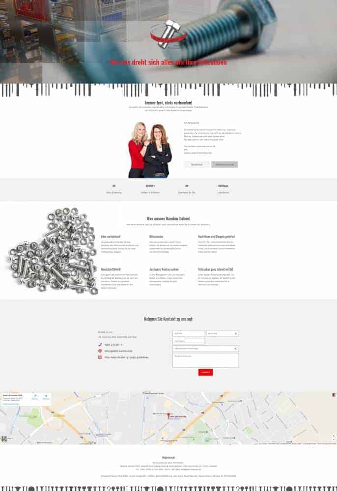 One Page Webseite für Geilert & Kanstein