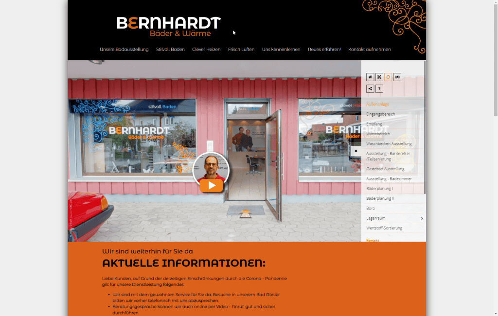 Referenz Lockruf Webdesign: Bernhardt Haustechnik