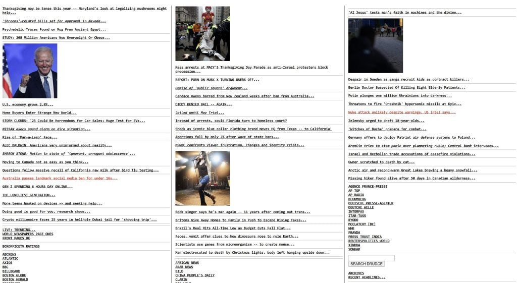 Screenshot Drudge Report