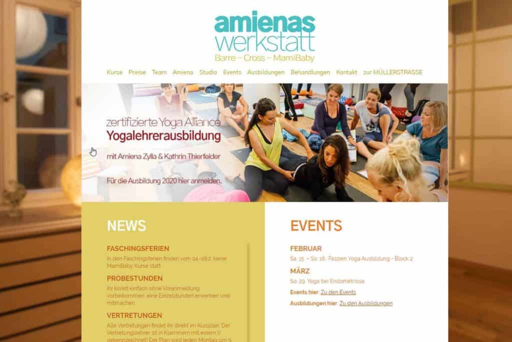Referenz Lockruf Webdesign: Amiena Zylla München